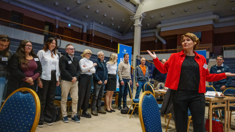 Susanne Pettersson hade en mycket uppskattad föreläsning om att dra åt samma håll. Foto: Bildbyrån.