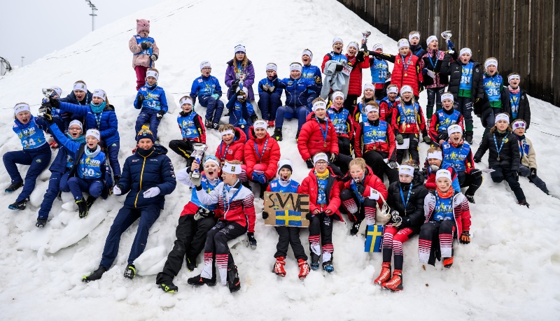 Längdskidåkande barn i Stjärnjakten 2026
